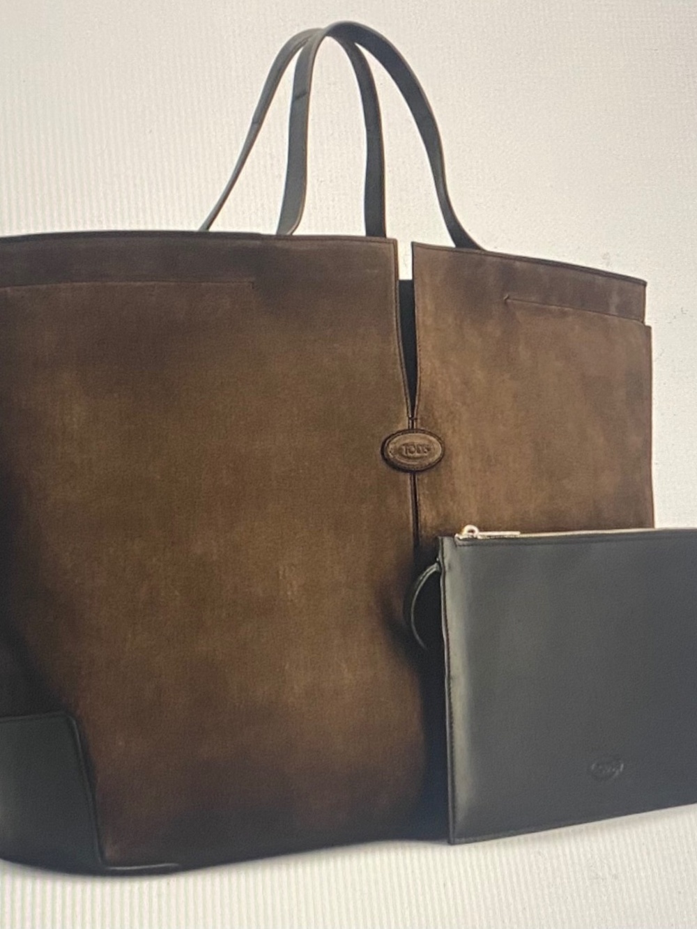 Tod’s Di Bag Folio in Leather -Maxi